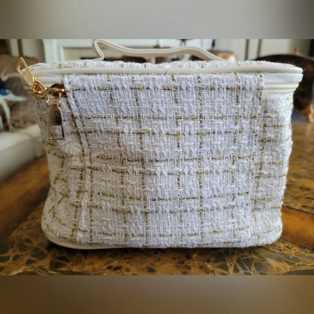 Chic Tweed Cosmetic Bag - Picture 2 of 5